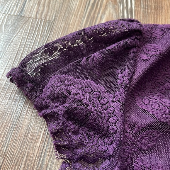 BCX Purple Lace Top - Picture 5 of 8